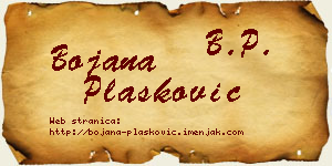 Bojana Plasković vizit kartica